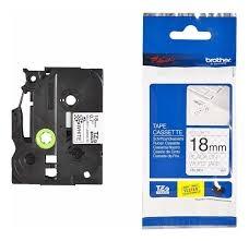 [9927315] BROTHER - CINTA SEGURIDAD BLANCO/NEGRO 8M, 18MM (Ref.TZE-SE4)