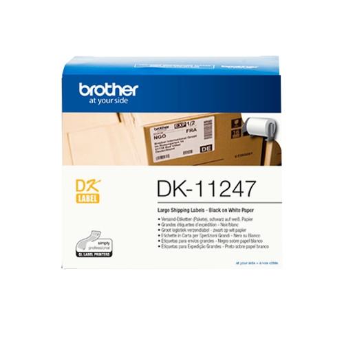 [9931770] BROTHER - ETIQUETAS PRECORTADAS PARA ENVÍOS GRANDES /180 ETIQUETAS BLANCAS DE 103X164MM (Ref.DK11247)