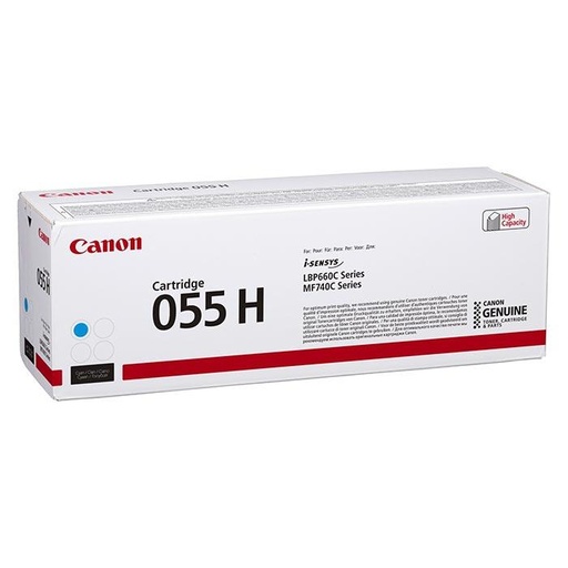 [9935262] CANON - TONER 055 H LBP664CDW / MF745CDW / I-SENSYS LBP663CDW / LBP664CX / MF742CDW CIAN 5900 PAGINAS (Ref.3019C002)