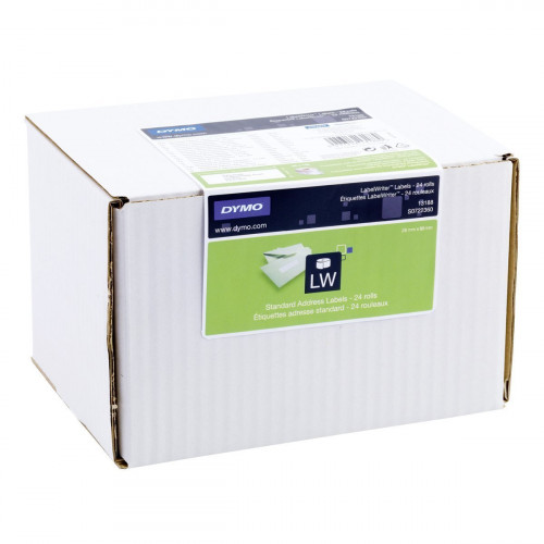 [9932026] DYMO - CINTA DE ETIQUETAS DE ENVÍO BLANCO DE 28X89MM (24 ROLLOS) PARA ROTULADORA LABELWRITER (Ref.S0722360)