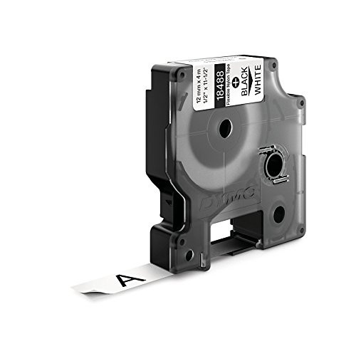 [9932856] DYMO - CINTA de ROTULAR RHINO ID1 NYLON FLEX.3,5m 12mm NEGRO sobre BLANCO () (Ref.18488)