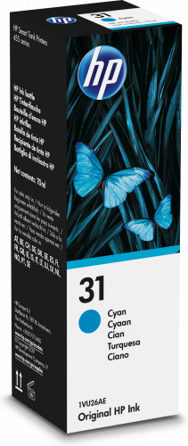 [9931291] HP - TINTA BOTE CIAN SMART TANK WIRELESS 450,455,457 - Nº 31 (Ref.1VU26AE)