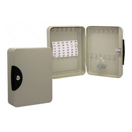 [9934752] BISMARK - CAJA GUARDALLAVES METÁLICO 54 LLAVES CON ETIQUETAS DE IDENTIFICACIÓN CON LLAVE COLOR GRIS (Ref.319902)