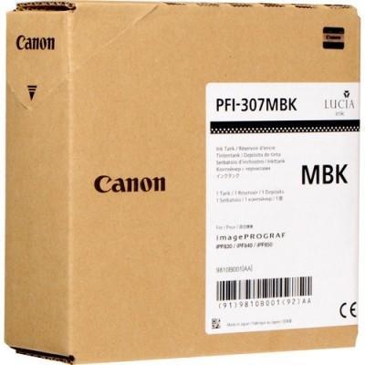 [9927824] CANON - IPF830,IPF840,IPF850 TINTA NEGRO MATE PFI-307MBK (Ref.9810B001AA)