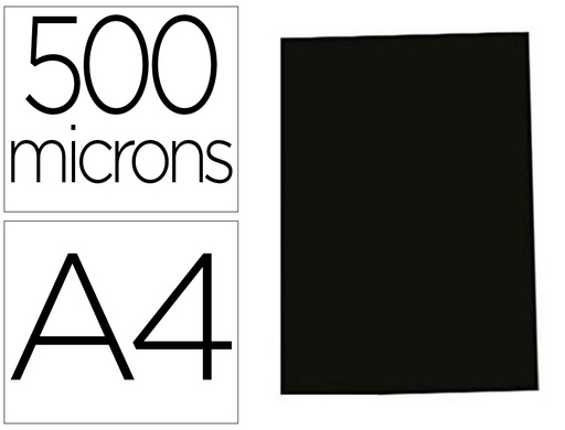 [9932232] GBC - TAPA ENCUADERNACIÓN POLYCLEARVIEW 500 MICRAS A4 POLIPROPILENO NEGRO MATE PAQUETE DE 100 (Ref.ESP425504)