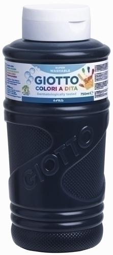 [9936965] GIOTTO - PINTURA de DEDOS 750 ml (bote) NEGRO (Ref.F536024)