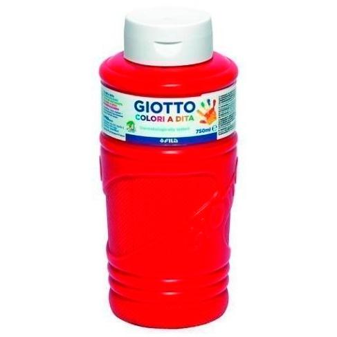 [9936961] GIOTTO - PINTURA de DEDOS 750 ml (bote) ROJO (Ref.F536010/F472910)