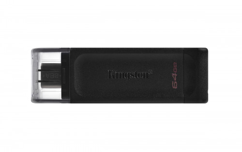 [9160395] KINGSTON - Memoria data traveler 70 usb 3.2 + tipo c 64 gb color negro (Ref. DT70/64GB) (Canon L.P.I. 0,24€ Incluido)