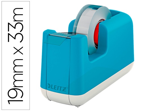 [9160248] LEITZ - Portarrollo sobremesa cosy plastico para cintas 33 mt color azul (Ref. 53670061)