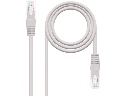 [2162695] NANOCABLE - Cable red latiguillo rj45 categoria 5e utp awg24 color gris longitud 0,25 m (Ref. 10.20.0100-L25)