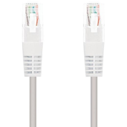 [2162705] NANOCABLE - Cable red latiguillo rj45 categoria 6 utp awg24 color blanco longitud 2 m (Ref. 10.20.0402-W)