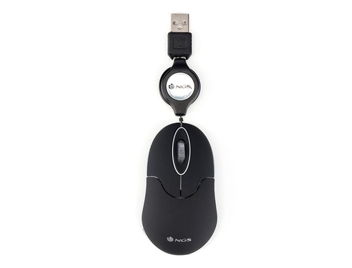 [9161305] NGS - Raton wired sin 1000 dpi retractil 3 botones usb color negro (Ref. SINBLACK)