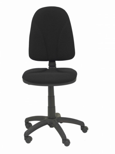 [9942169] PIQUERAS Y CRESPO - SILLA ALGARRA MECANISMO CONTACTO PERMANENTE REGULACION DE PROFUNDIDAD RUEDAS AUTOFRENANTES TAPIZADO BALI NEGRO (Ref.1006CPBALI840)