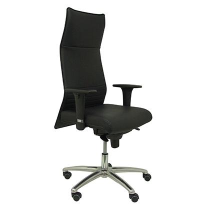 [9942218] PIQUERAS Y CRESPO - SILLON ALBACETE DIRECCION USO INTENSIVO (8H) BRAZOS REGULABLES MECANISMO SINCRO TAPIZADO SIMILPIEL NEGRO (Ref.206SSPNE)