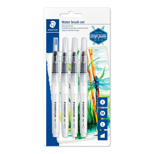 [9936568] STAEDTLER - PINCELES DE AGUA 949 CON PUNTAS DIFERENTES BLISTER -4UD- (Ref.949-SBK4-C)
