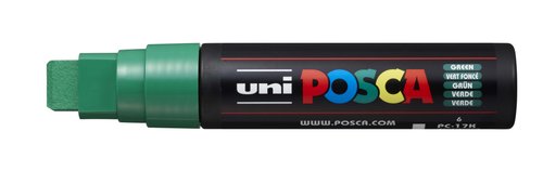 [9941540] UNI-BALL - MARCADOR T.OPACA NO PERM. UNI POSCA 15,0 (PC-17K) VERDE (Ref.364182000)