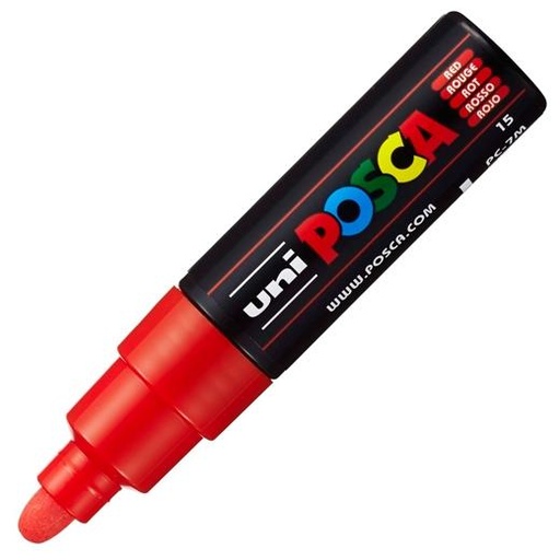 [9941529] UNI-BALL - MARCADOR T.OPACA NO PERM. UNI POSCA 7,0 (PC-7M) ROJO (Ref.228353000)