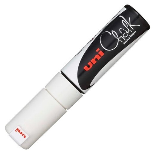 [9940956] UNI-BALL - MARCADOR TIZA LIQUIDA CHALK MARKER PWE-8K 8.0 mm BLANCO (Ref.140095000)