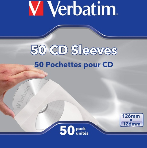 [9937430] VERBATIM - FUNDA PARA CD, CAJA DE 50 UNIDADES (Ref.49992)