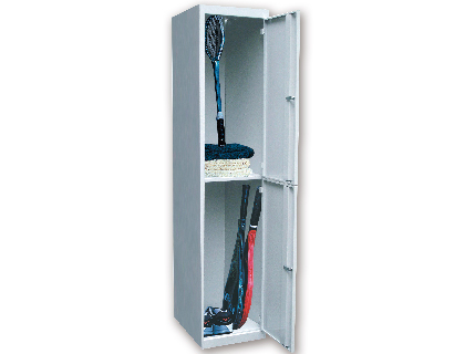 [2058560] AR STORAGE - TAQUILLA METALICA 50X180X40 CM 2 PUERTAS CON LLAVE COLOR GRIS INICIAL (Ref.TAQ 402 INI)