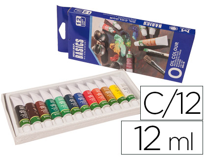 [2057226] ARTIST - PINTURA OLEO CAJA Cartón DE 12 COLORES SURTIDOS TUBO DE 12 ML (Ref.O1212E)