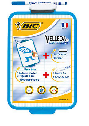 [1727916] BIC - Pizarra Velleda 26x19mm + Rotuladores 1199001518 (Ref.841360)