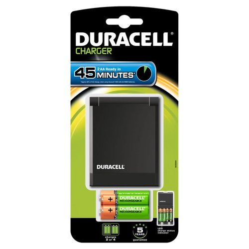 [2059572] DURACELL - CARGADOR PARA PILAS RECARGABLES CEF 27 INCLUYE 4 PILAS 2 AA Y 2AAA (Ref.81362512)