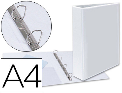 [9075478] ESSELTE - Carpeta anillas Gama plus A4 4-40 MM Blanco BL (Ref.1460)