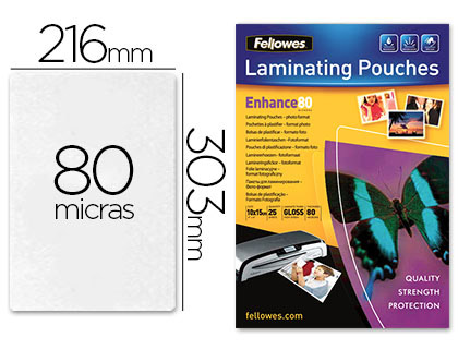 [9058946] FELLOWES - Pac25 F.PL80 MIC.BA4 216X303 (Ref.5396205)