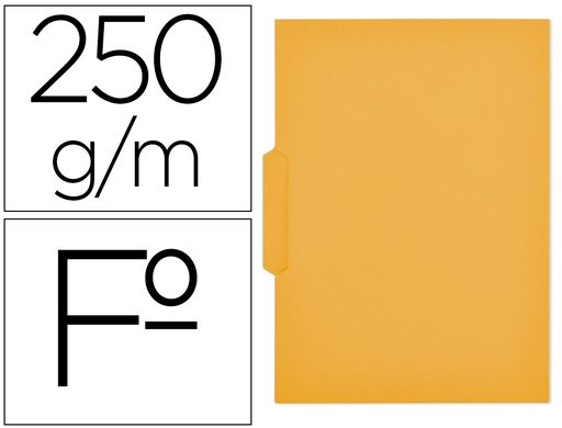 [9078158] GIO - Subcarpeta Folio Cartulina Pestaña central Amarillo 400018734 (Ref.400040696)