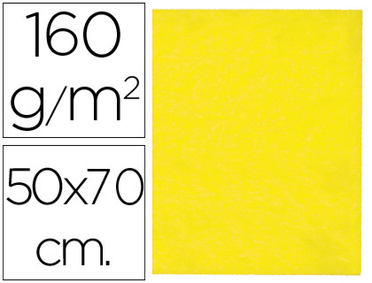 [2073786] LIDERPAPEL - FIELTRO 50X70 CM AMARILLO 160 G/M2 (Ref.FE11)