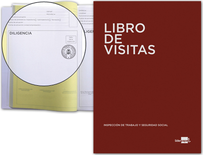 [2052257] LIDERPAPEL - LIBRO DIN A4 100 H REGISTRO DE VISITAS DE LA INSPECCION DE TRABAJO (Ref.LV01)