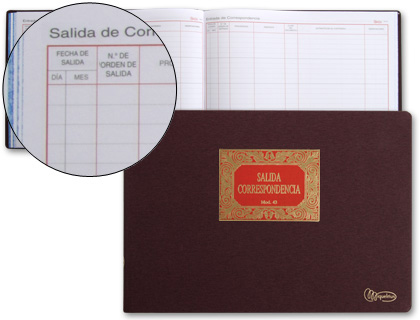 [9004668] MIQUELRIUS - Libro Correspondencia Fº Apaisado 315x215 (Ref.5043)