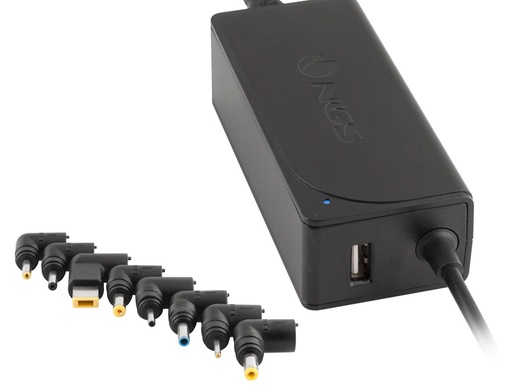 [9161294] NGS - Adaptador de corriente automatic 90w con 9 adaptadores y salida usb 2a (Ref. W-90)
