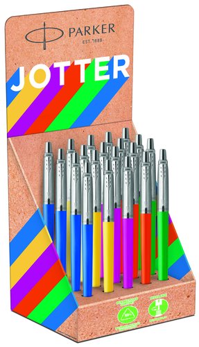 [9153925] PARKER - Boligrafo jotter plastic original expositor de 20 unidades colores surtidos (Ref. 2075422)