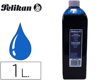 [2023293] PELIKAN - TINTA TAMPÓN AZUL -FRASCO DE 1 LITRO (Ref.351312 (043053))