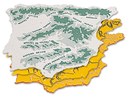 [2004915] PLANTILLA PLASTICO MAPA ESPAÑA -BOLSA DE 3 22X18 CM (Ref.152218 (BACHILLER))