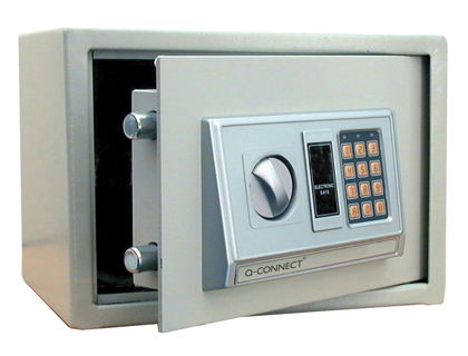 [2062847] Q-CONNECT - CAJA DE SEGURIDAD ELECTRONICA CLAVE DIGITAL CAPACIDAD 10L CON ACCESORIOS FIJACION 310X200X200 MM (Ref.KF04390)