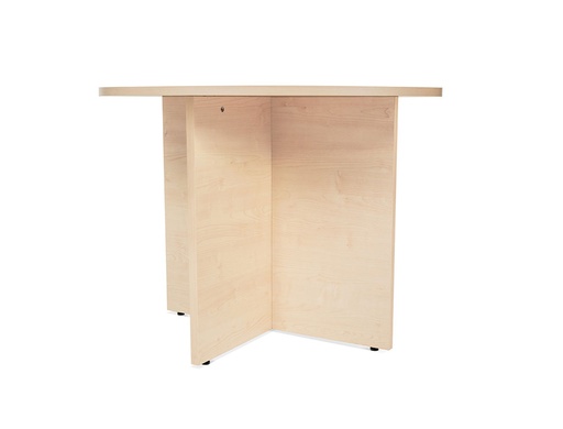 [2150704] ROCADA - Mesa de reunión circular Serie Meeting Melamina Diametro 100cm Haya-Haya (Ref.3005AA01)