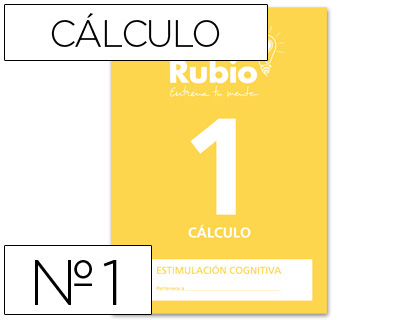 [2049965] RUBIO - CUADERNO ENTRENA TU MENTE ESTIMULACION COGNITIVA CALCULO 1 (Ref.ECC1)