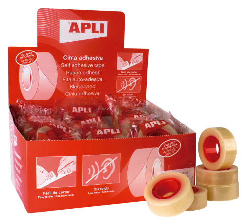 [9938966] APLI - CINTA ADHESIVA TRANSPARENTE rollo 33x19 (Ref.11103)
