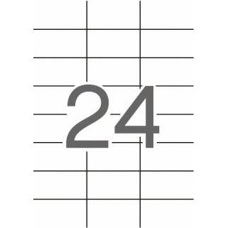 [2071927] APLI - ETIQUETA ADHESIVA TRANSPARENTES TAMAÑO 70X37 MM PARA FOTOCOPIADORA LASER CAJA 20 HOJAS CON 480 ETIQUETAS (Ref.1224)