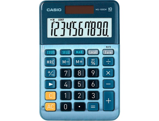 [2155216] CASIO - Calculadora sobremesa MS-80VER-100/120 TER 10 digitos Solar /pilas (Ref.MS-100TERII)