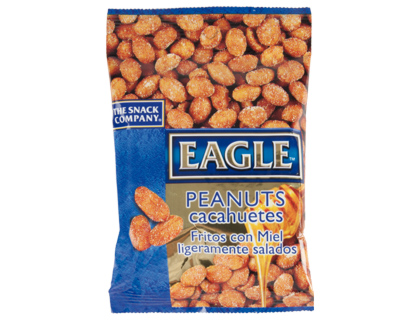 [2059918] EAGLE SNAKCKS - CACAHUETES FRITOS CON MIEL EAGLE SNACKS LIGERAMENTE SALADOS 75G (Ref.63931)