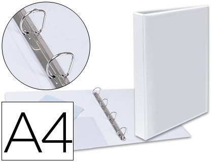 [9075476] ESSELTE - Carpeta anillas A4+ 4-25 MM Blanco BL (Ref.1440)