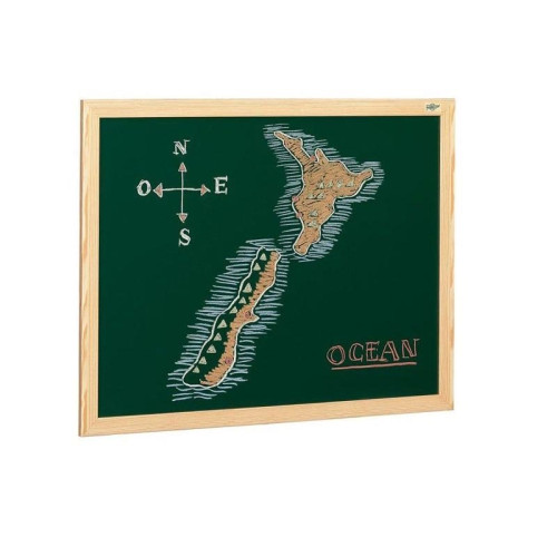 [1735636] FAIBO - Pizarra Verde 80x120 Marco madera (Ref.403-2IND)