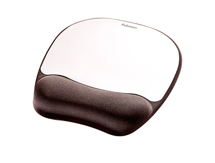 [2156478] FELLOWES - Alfombrilla de ratón con reposamuñecas Gris espuma (Ref.9175801)