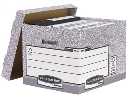 [9078289] FELLOWES - Contenedor Archivador Definitivo 333x285x290 mm Paredes y asas reforzadas Cartón (Ref.00810-FFEU)