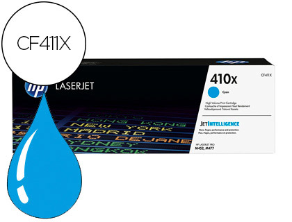[9064752] HP ( HEWLETT PACKARD ) - 410X High Yield Cyan ORIGINALES Toner Laser ORIGINALES Cartridge () (Ref.CF411X)