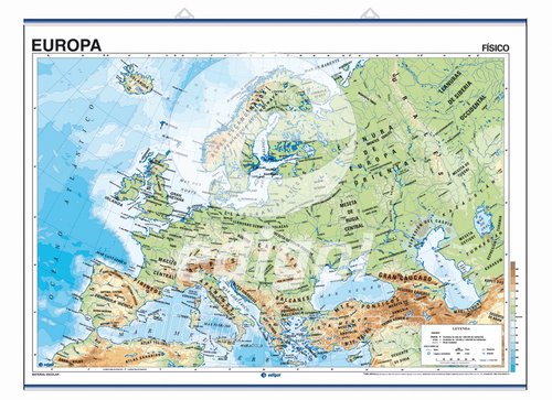[2004913] MAPA MURAL EUROPA FISICO/POLITICO -140 X 100 CM (Ref.6102.8)